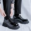 Fashion Style Thick Soled Men's Lace Up Leather Shoes British Style for Men Elegant Casual Business Luxury Social Wedding Party Shoe