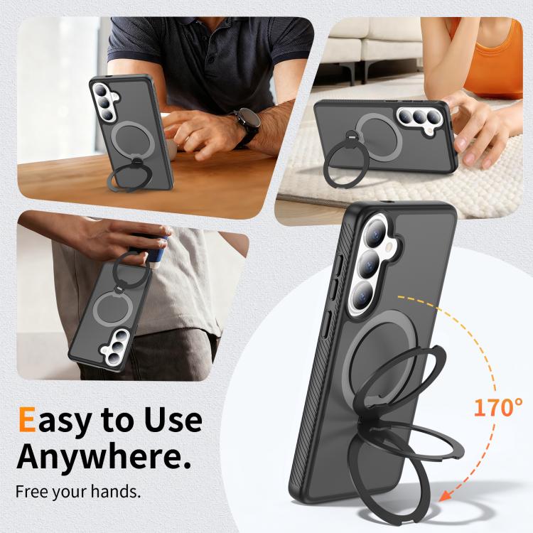 Magnetic 360 Rotating Stand Airbag Shockproof Phone Case