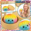 Squishy Gedämpfter Brötchen Spielzeug mit Bambus-Dämpfer 10cm Weiches Knet-Stressabbau-Spielzeug Langsam Aufgehendes Schaumstoff-Quetschspielzeug für Sensorisches Spiel und Entspannung