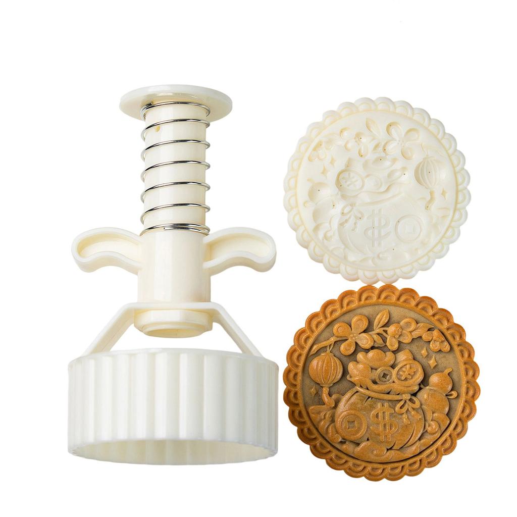 300g 500g Mooncake Mold With Traditional Chinese Patterns Food Grade PP Material For Baking And Festive Celebrations