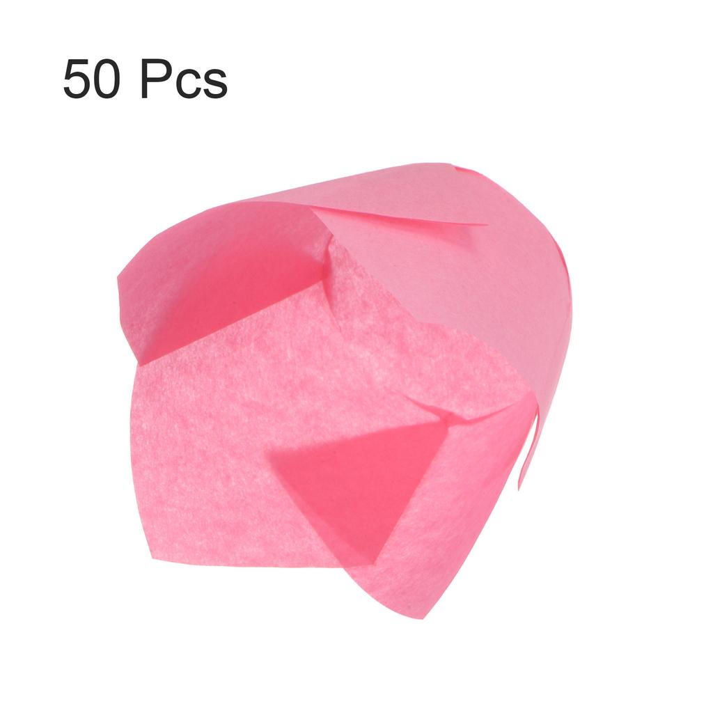 50/100/150 Stück Tulpen Muffinformen Cupcake Papierförmchen Ölbeständige Cupcake-Einlagen Backmuffinform Box Becher Muffinhüllen für Bankette Party