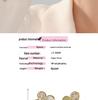 Elegant Four-Leaf Zircon Flower Earrings – Luxurious and Versatile Design for Women