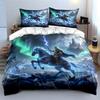 "Fantasy Lightning Warrior Decor Set" Soft Comfortable Duvet Cover Bedding Set Included 1*Duvet Cover & 2*Pillowcases, gift