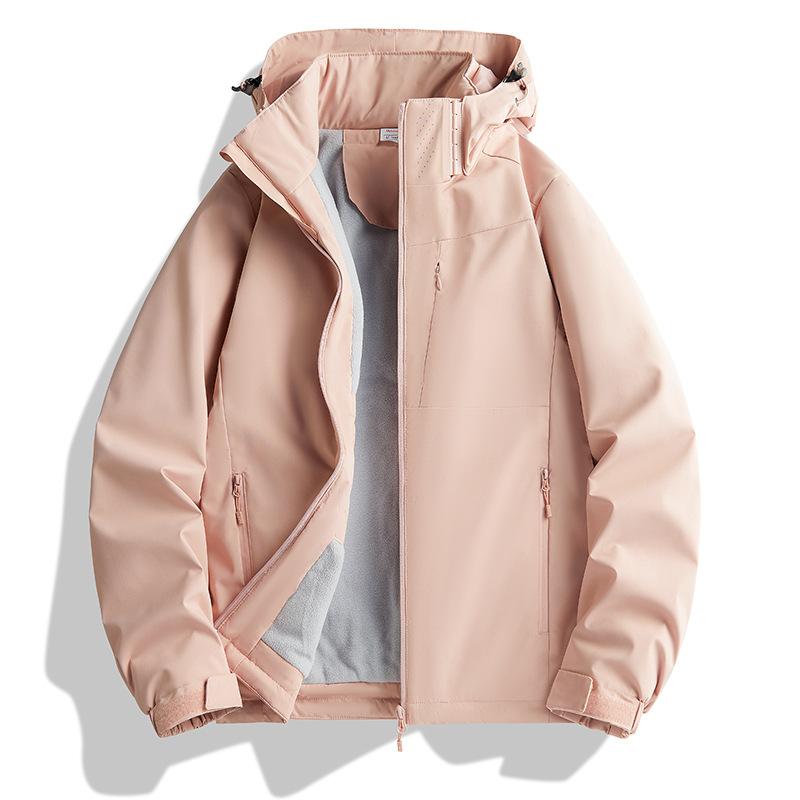 Damen Outdoor Windbreaker Jacke Plus Fleecejacke