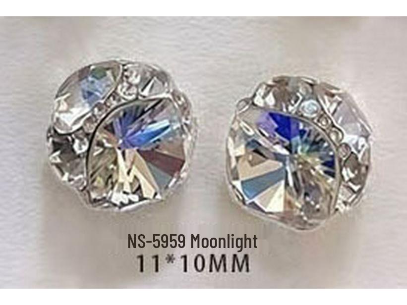 Luxury Square Manicure Accessories with Handmade Stacked Rhinestones - Super Shiny Crystal Nail Art