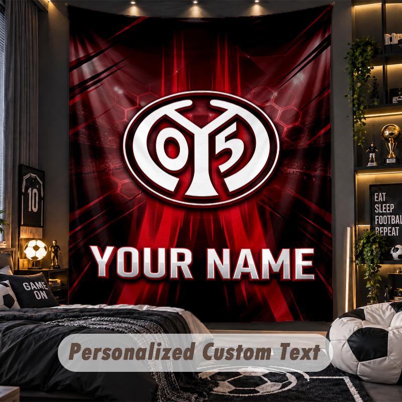 TapestryMainz 05 Custom Name Text Personalized Wall Hanging Tapestry Home Wall Decor