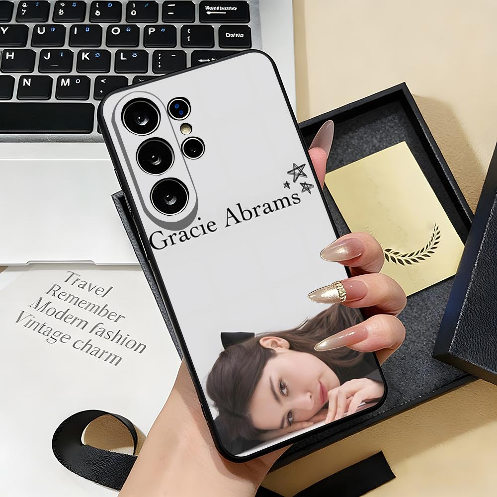 Singer G-Gracie Abrams Phone Case For Samsung S26 S25 S24 FE S23 S22 S21 Plus S20 Ultra Note20Ultra Black Soft Shell