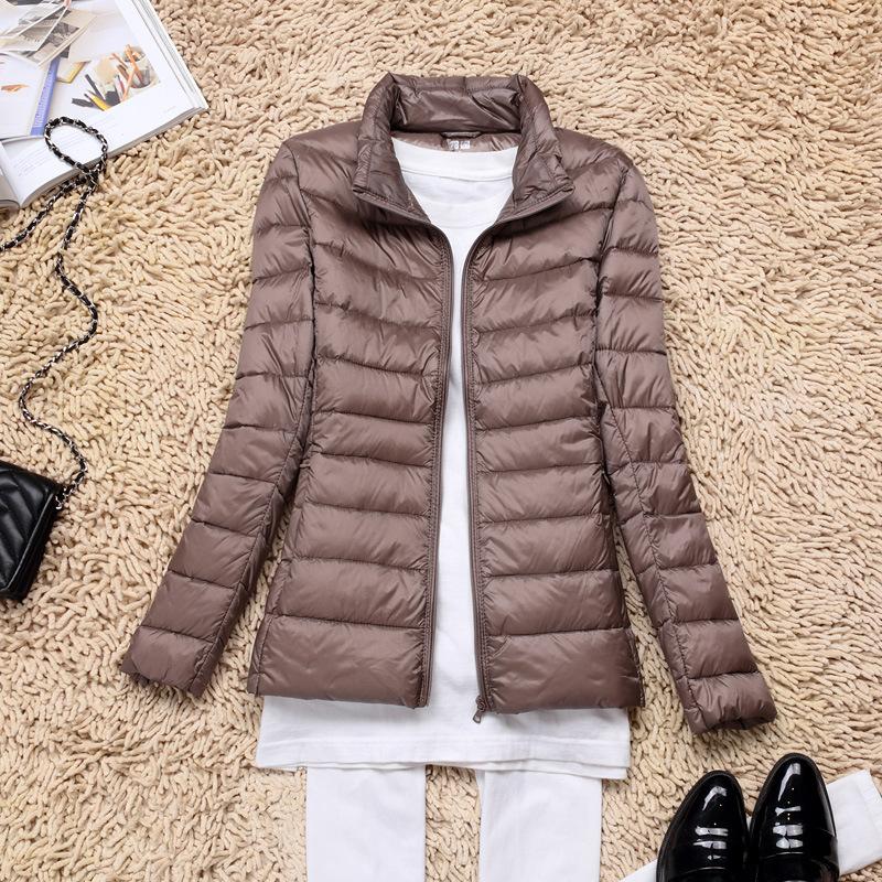 Women Spring Jacket Fashion Short Lightweight Packable Puffer Coats Down Warm Slim Fit