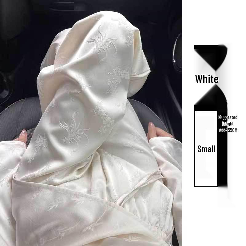 

Женские белые брюки с высокой талией, атласные, на кулиске, широкие, в национальном стиле, 2024 XL (121-130 lbs)