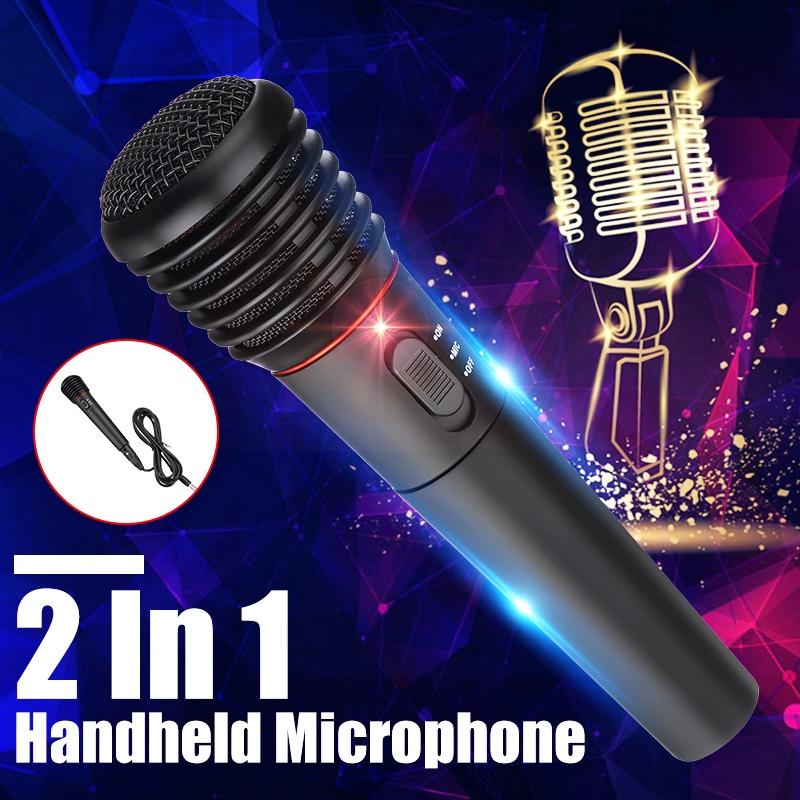 2in1 Professional Wired Wireless Handheld Microphone Mic Dynamic Cordless For KTV Karaoke Party Recording Speaking Stage