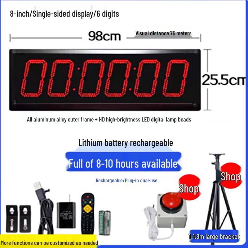 NHZHIW Большой светодиодный цифровой таймер обратного отсчета