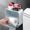 New Toilet Tissue Box Waterproof Bathroom Toilet Hole-free Wall-hanging Multifunctional Toilet Roll Paper Drawer