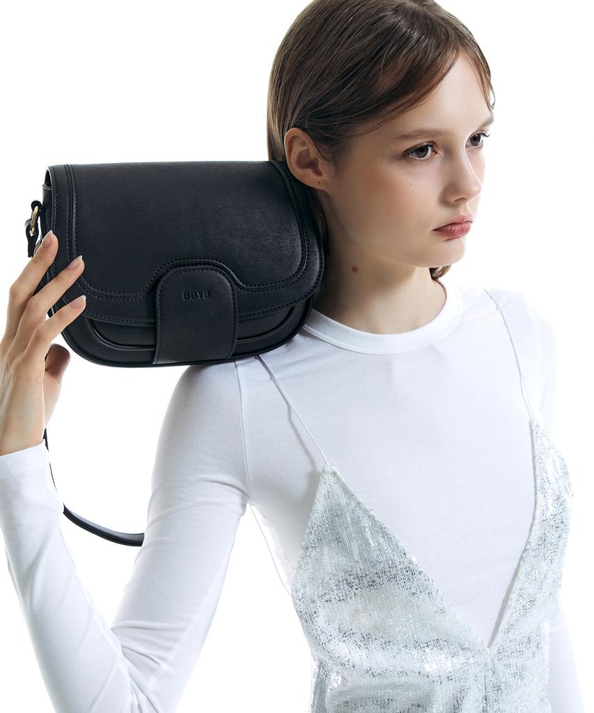 Bbyb Bei Saddle Shoulder Bag (Black)