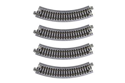 KATO N gauge Unitrack kompaktowy tor łukowy 4 sztuki Materiały modelarskie kolejowe R150-45° 20-174