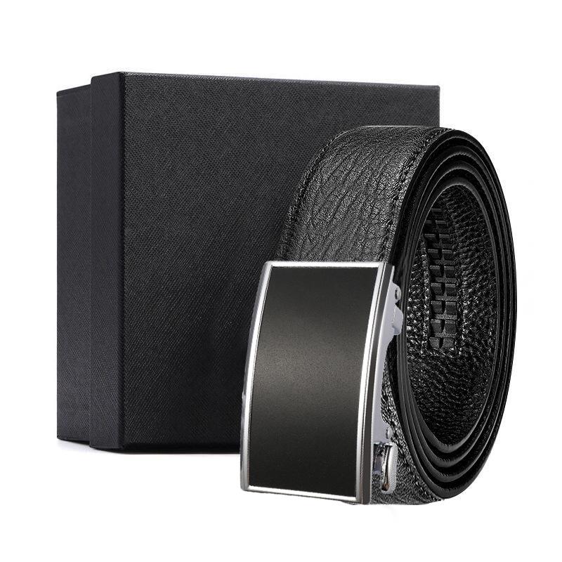 

Belt First layer cowhide water ripple inner buckle belt Premium sense business versatile belt 120*3.5cm
