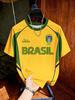 Brazil Football T-Shirt Soccer Jersey Stripe & Retro Print Breathable Quick Dry Training Short Sleeved Tops Tees Chic Clothes