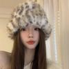 Warm Panama Cap Thicken Plush Fisherman Hat New Winter Hat  Women