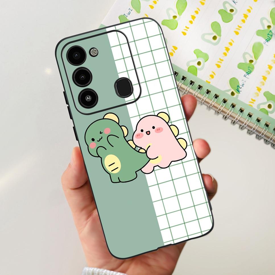 For Tecno Spark GO 2022 Case KG5 Soft Silicone Cute Cat Phone Cover For Tecno SparkGO 2022 6.52" Luxury Love Flower Cases Funda