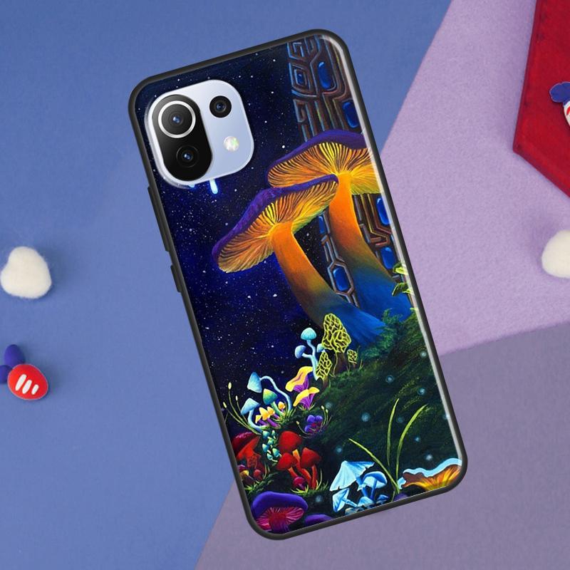 Psychedelic Mushrooms Florals Cover For Xiaomi 14 13 Ultra 11T 12T 13T 14T Pro POCO X7 Pro X3 X5 F3 F5 F6 M6 X6 Pro Case