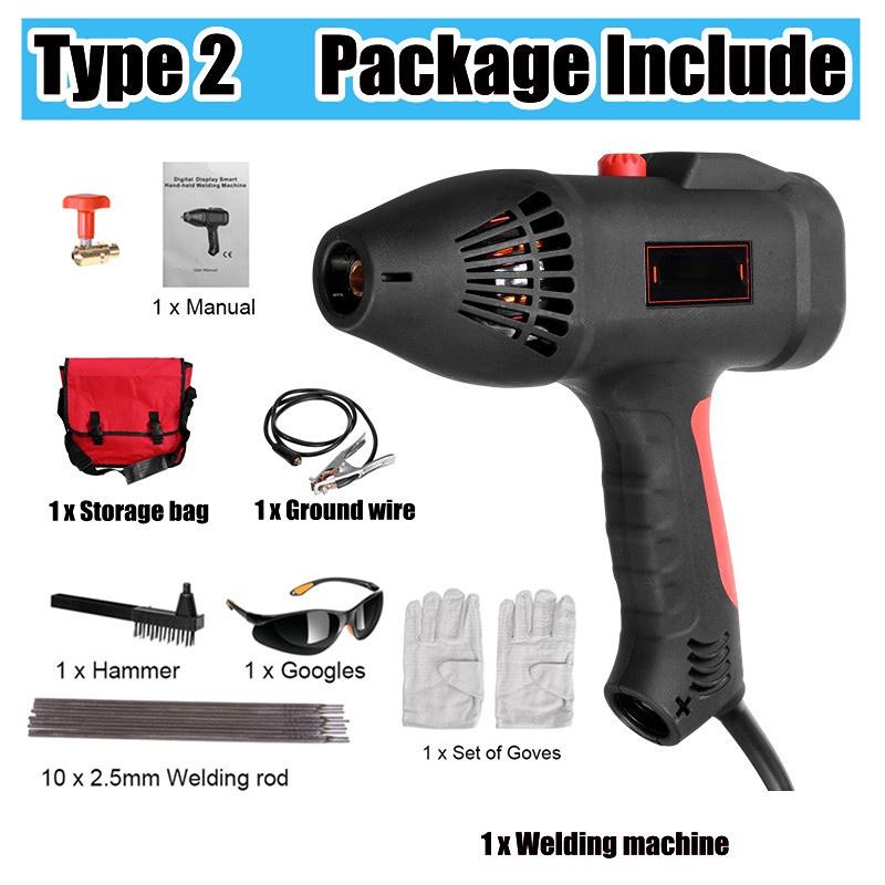 Aparat de sudura electric portabil de 5000W Aparat de sudura automat digital inteligent Buton de reglare a impulsului curent