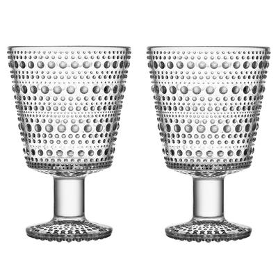 [Authentic Imported Product] Iittala Kastehelmi Universal Glass 260ml Pair Set (2 Pieces) Clear Scandinavian Style Gift Tableware Wedding Gift 1051133