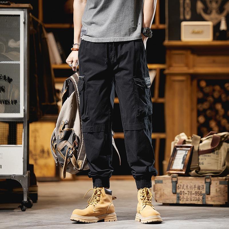Men's Retro Overalls Outdoor Sports Loose Casual Pants Pants Men's Trendy Brand High-end Trousers Men's Clothing