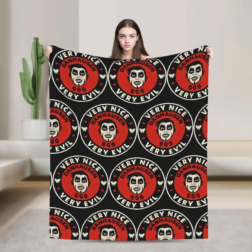 Danhausen Very Evil Funny Wrestling Blanket Coral Fleece Plush Decoration Ultra-Soft Throw Blankets for Sofa Outdoor Quilt