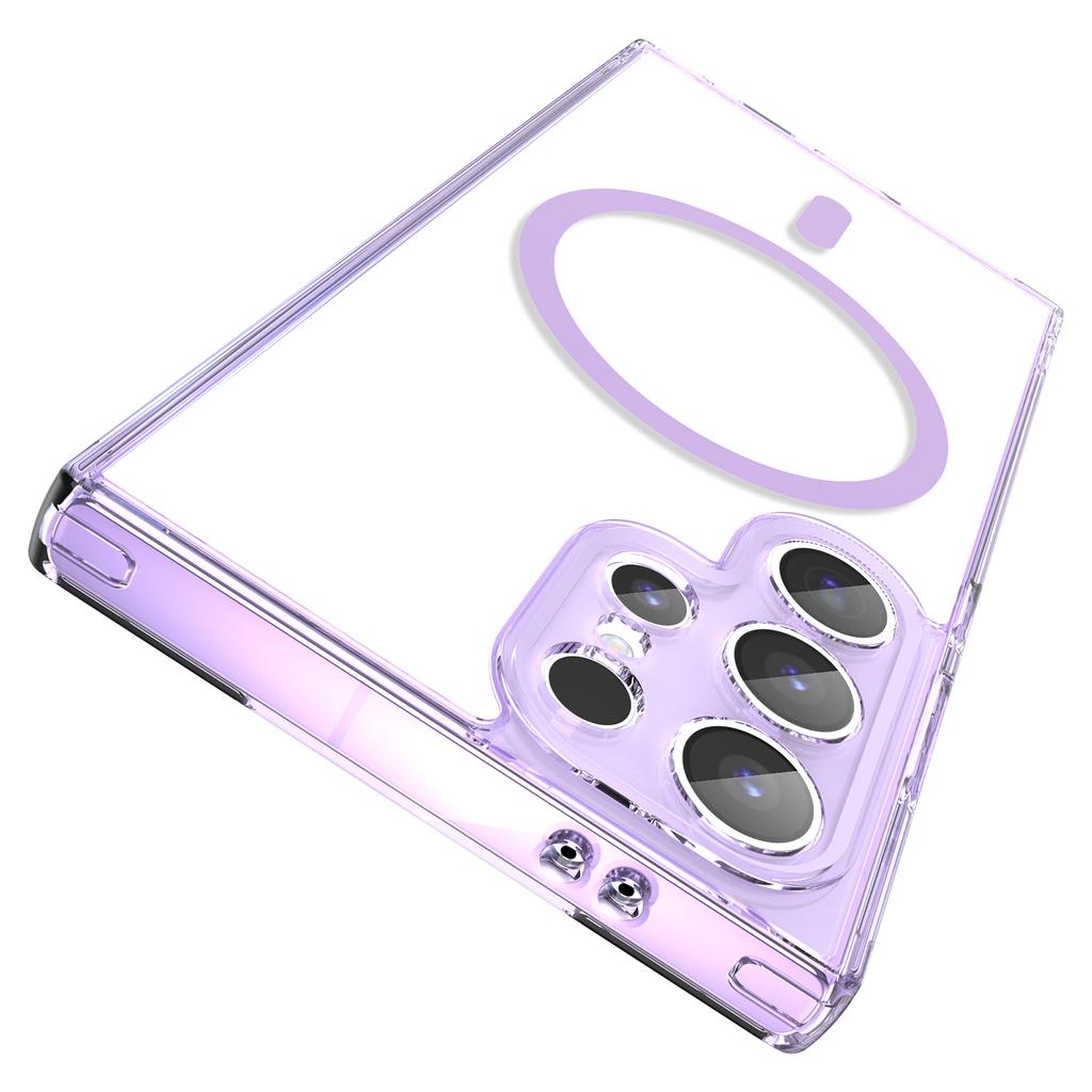 For Samsung Galaxy S25 Ultra Phone Case, Magnetic Shockproof Transparent Cover for Samsung Galaxy S25 Ultra
