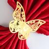 50Pcs Butterfly Napkin Rings Wedding Birthday Christmas Home Dinner Table Decoration Napkin Rings Holders Party Supplies Favors