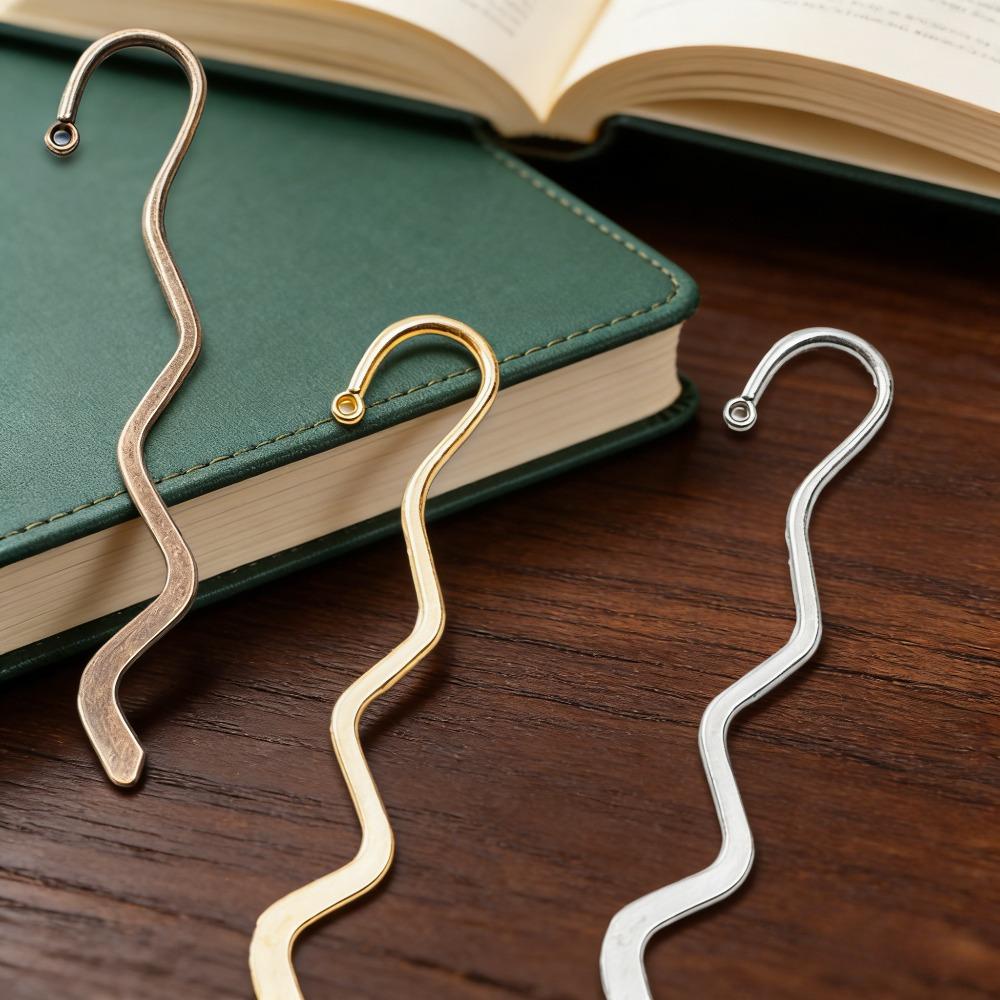 10PCS Wave Shape Bookmarks Retro Exquisite Bookmarks for Student Reading Durable Accessories Bookmarks Teacher Supplies