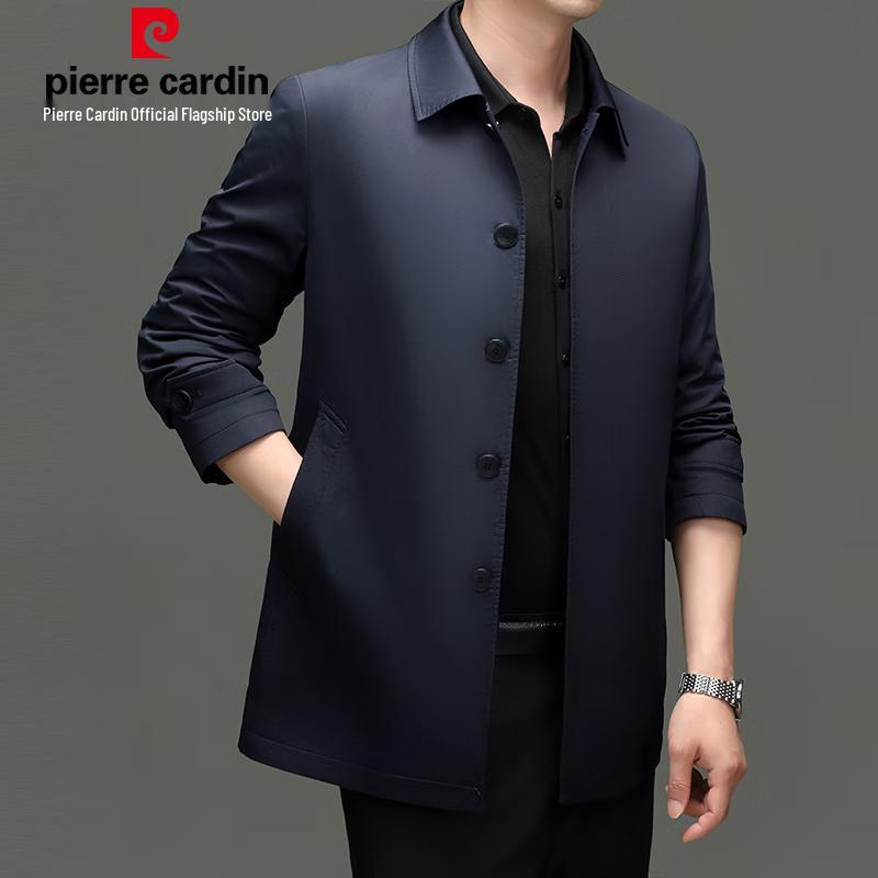 Pierre Cardin Men's 100% Cotton Mid-length Casual Jacket
