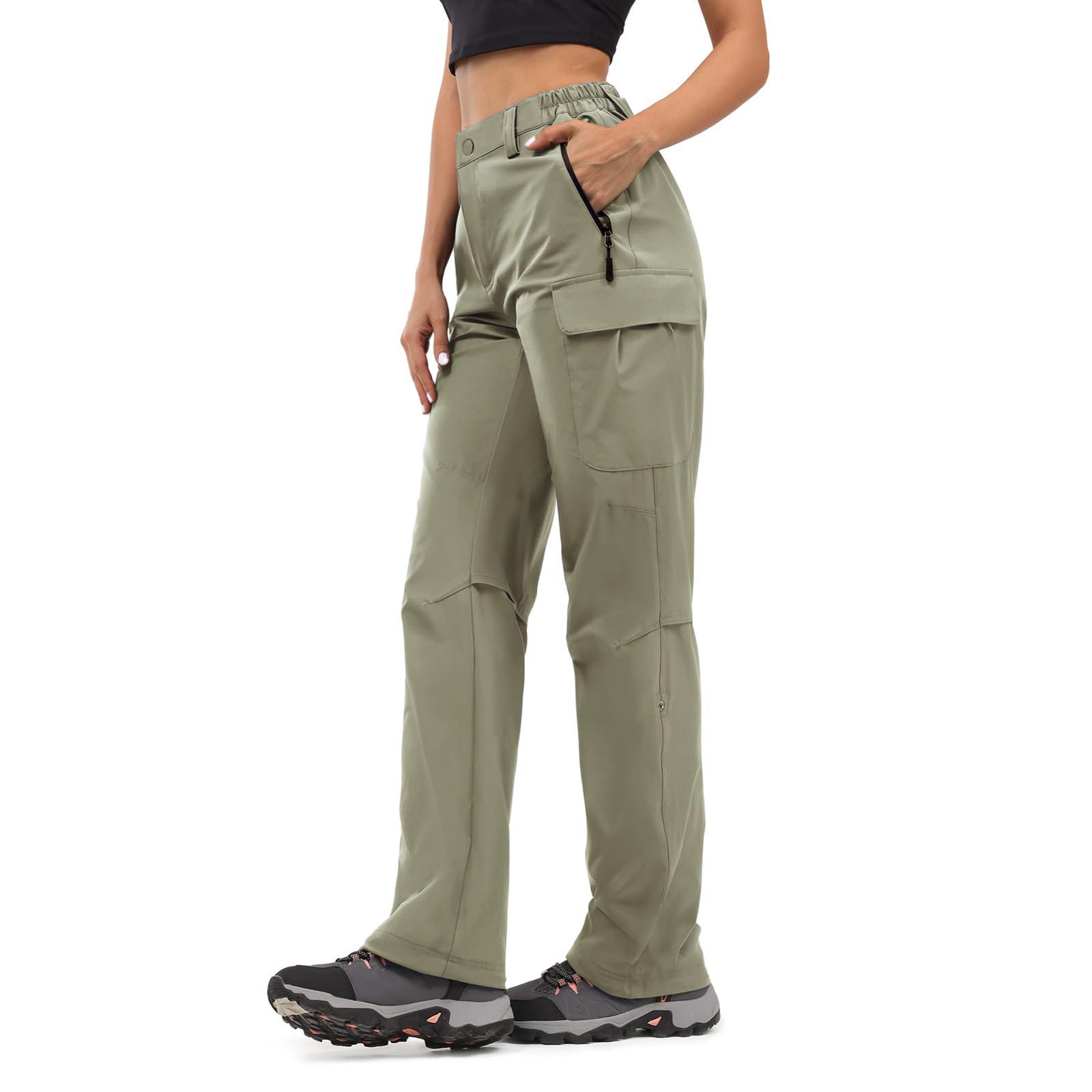 

Женские плиссированные брюки-карго для походов с карманами M