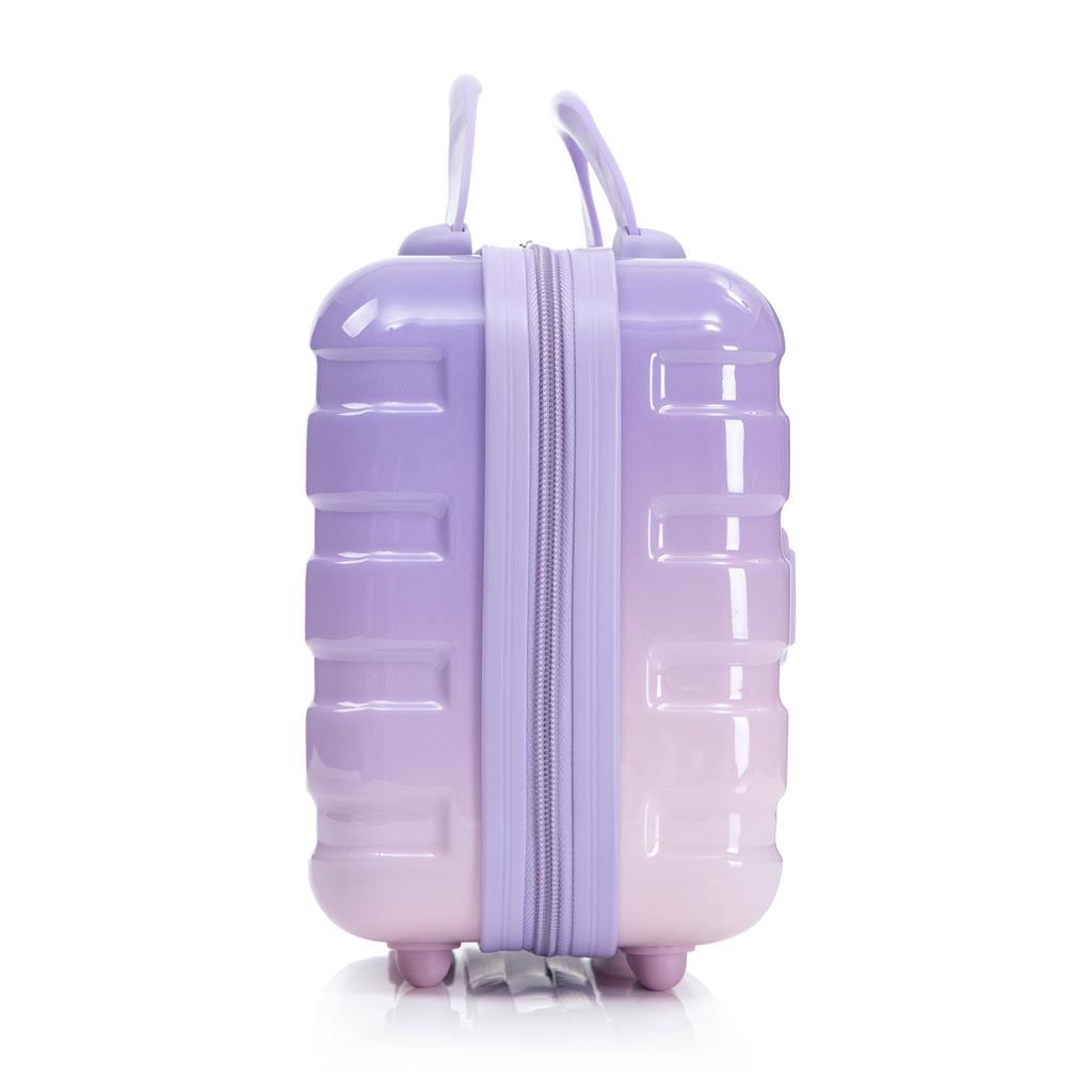 14"/20"/24"/28" 4-Piece PC Spinner Luggage Set with Side Handles, Protective Feet – Integrated Combination Lock & 14" Cosmetic Bag (Purple)