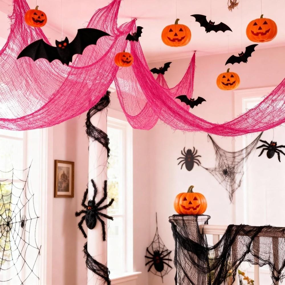 Scary Halloween Gauze Reusable Creepy Gauze Cloth Spooky Mesh Gauze Halloween Party Decorations