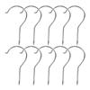 10Pcs Heavy Duty Screw Hooks Plastic Pants Clip Cast Iron Hooks for Hanging Cups Plants Keys Kitchen Bathroom Accessories