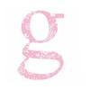 Wall Sticker - LILIPINSO - Letter G - Pink - Vinyl - Approx.. 9 X 10 Cm