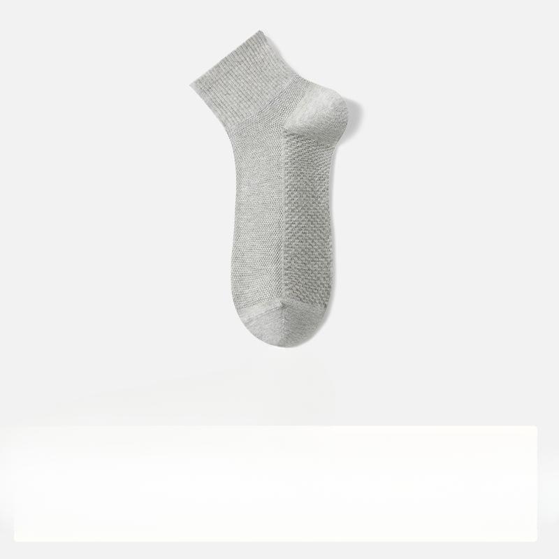 Men's Summer Thin Cotton Mesh Deodorant Mid Tube Socks