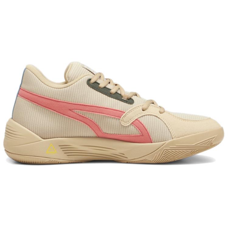 Puma Trc Blaze Corduroy Comfortable Lightweight Slip Resistant Durable Low Top Basketball Shoes Unisex Sneaker Camel 379088-01