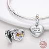 Charms Beads 925 Sterling Copper Pink Butterfly Luminous Firefly Chameleon Heart Charm Fit Original Bracelet DIY Holiday Zircon