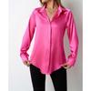 Women's Satin Shirt Imitation Silk Long Sleeved Blouses & Shirts