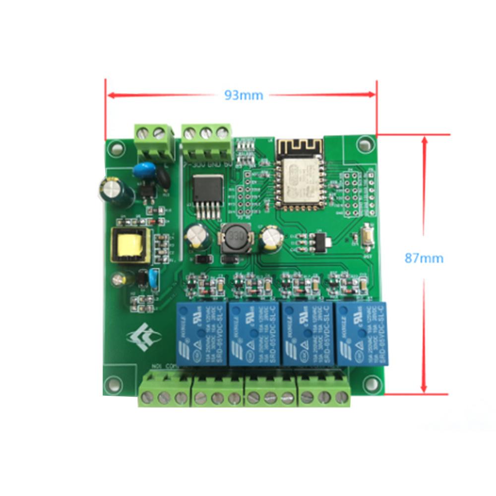 5V/8-80V ESP8266 Drahtloses WIFI 1 2 4 8 Kanal Relaismodul ESP-12F Wifi Entwicklungsboard für Arduino AC/DC Netzteilmodul