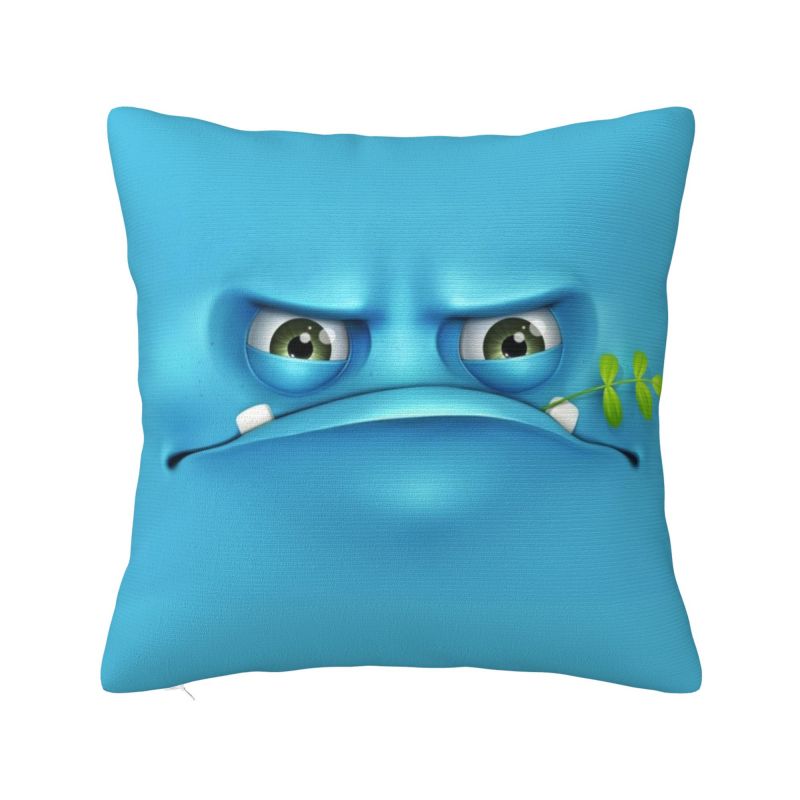 Custom Funny Expression Modern Throw Pillow Cover Home Decor Car Cushion