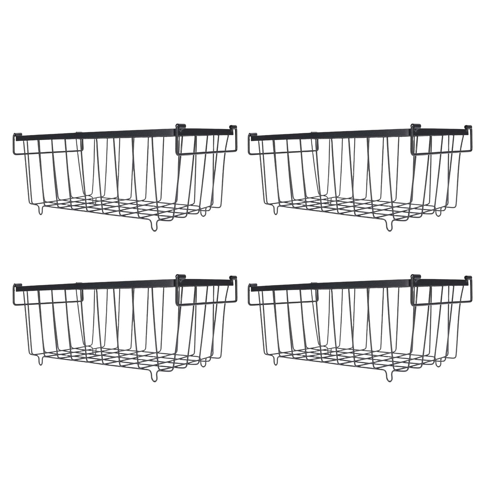 

4PCS Chest Freezer Storage Baskets Metal Wire Food Organizer for Refrigerated Cabinet