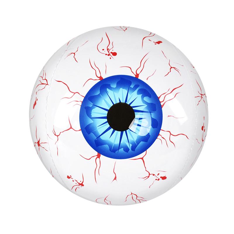 Halloween 1D Inflatable Eyeball Balloons 11 inch Horror Theme Party Indoor Outdoor Garden Lawn Party Decor Bloodshot Eyeballs