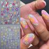 Sweet Small Fresh Flower Nail Art Sticker Summer Spring Self-Adhesive Nail Decals for Nails Decoration