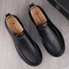 Mode Echtes Leder Lässige Herrenschuhe Bequeme Flache Handgefertigte Schuhe Mode Rutschfeste Laufschuhe Klassische Herren Business Schuhe