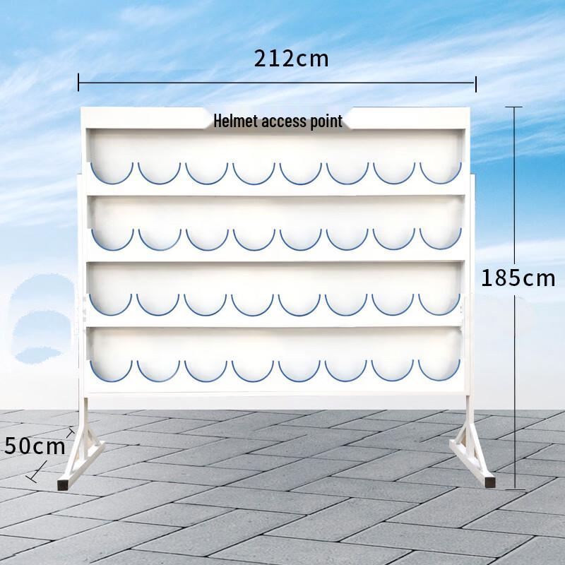 Galvanized 32-Position Safety Helmet Storage Rack
