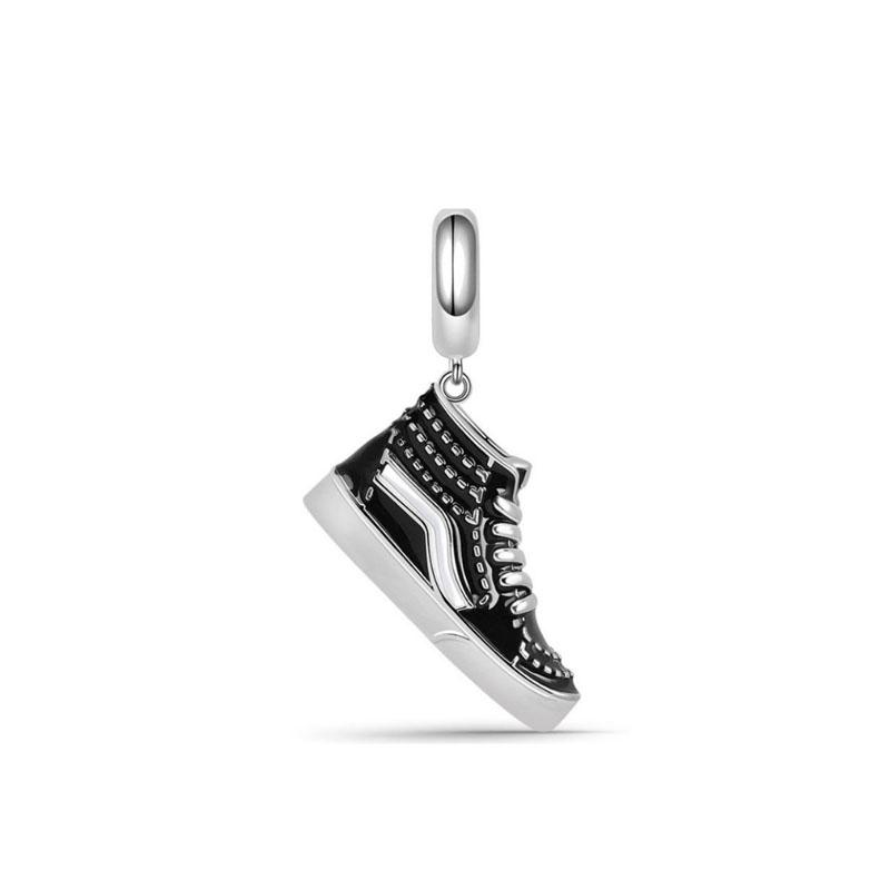 New S925 Sterling Silver Roller Skates Charm Football Baseball Dumbbell Pendant Fit Original  Bracelet Women Jewelry Beads