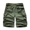 2026 New Fashion Military Cargo Shorts Men High Quality Cotton Casual Multi-pocket Men's Summer Shorts ( With Belt )