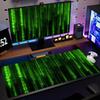 Matrix Binary Code Mouse Pad Large Rubber Base Antislip PC Desk Accessories Mousepad for Office Gamer Keyboard Mats Decor Mat